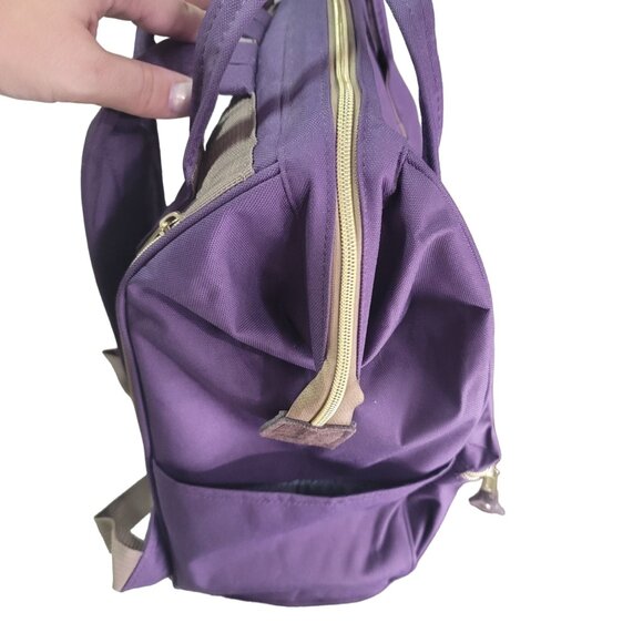 Himawari Large Capacity Purple Backpack With USB Port & Multiple Pockets travel - Picture 11 of 11